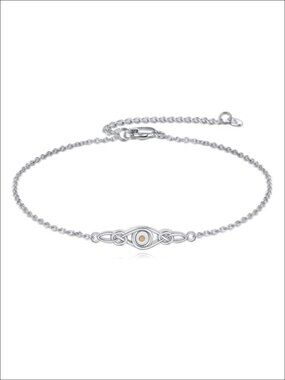 Celtic Knot Bracelet Sterling Silver Mustard Seed Faith Jewelry